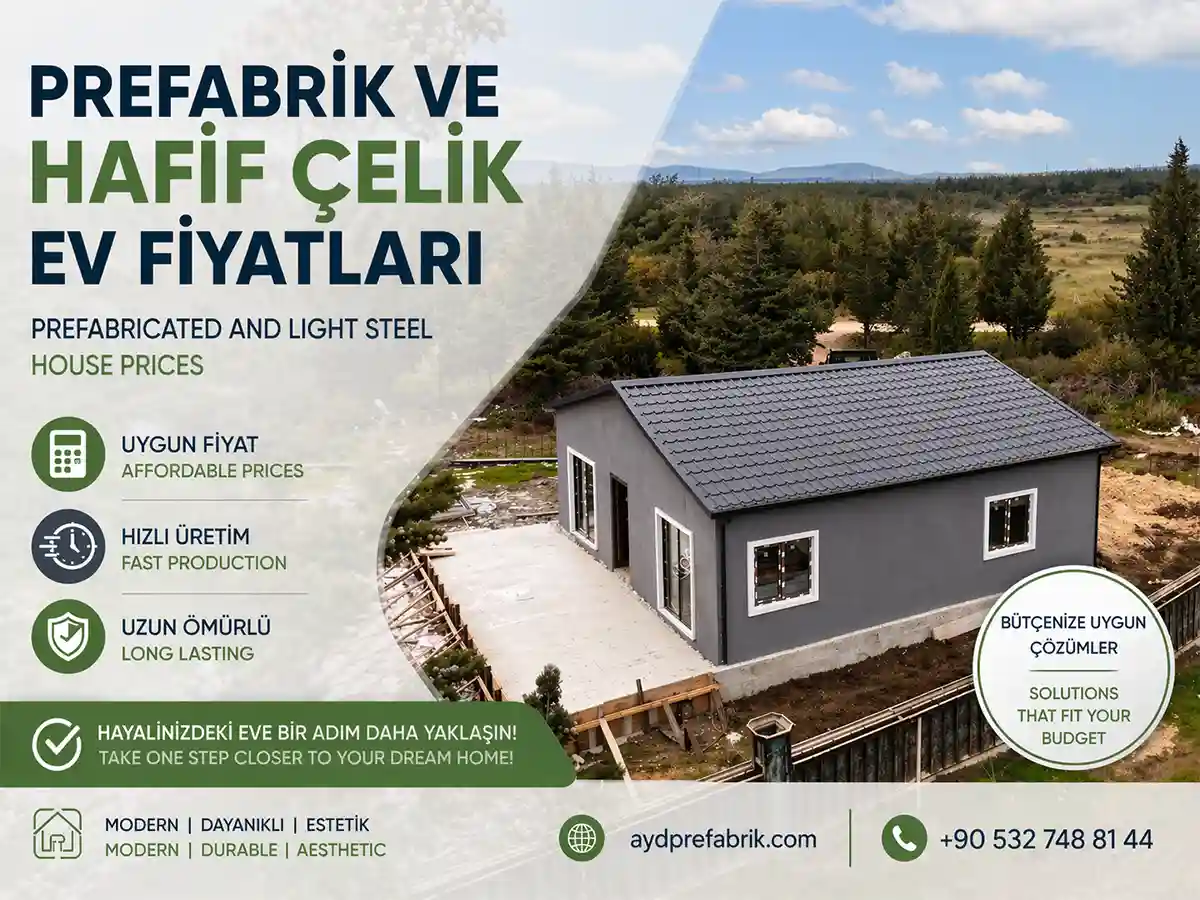 Prefabrik ve hafif celik ev fiyat rehberi kapak gorseli
