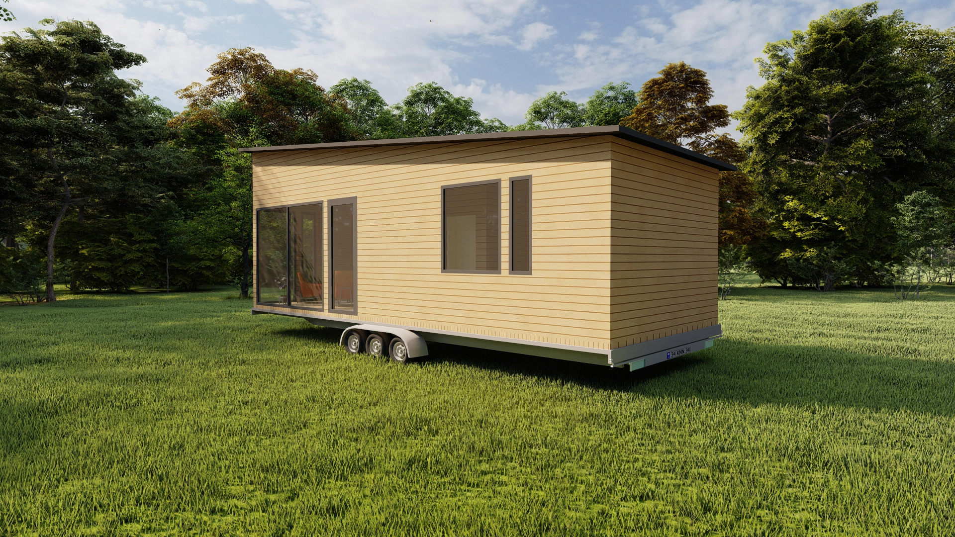 TH-1040 tiny house ikinci cephe açısı