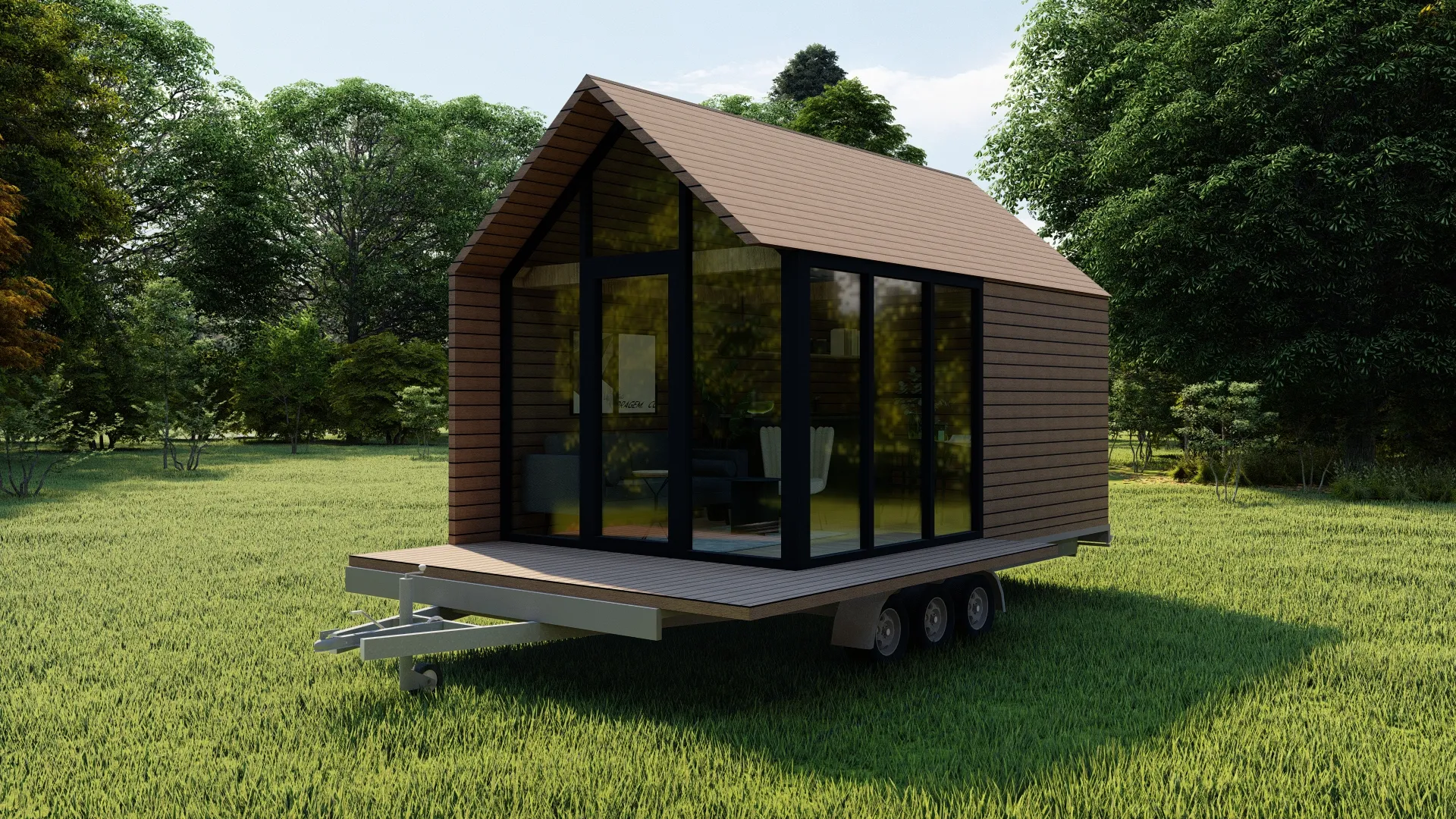 Tiny house prefabrik model dış görünüm örneği