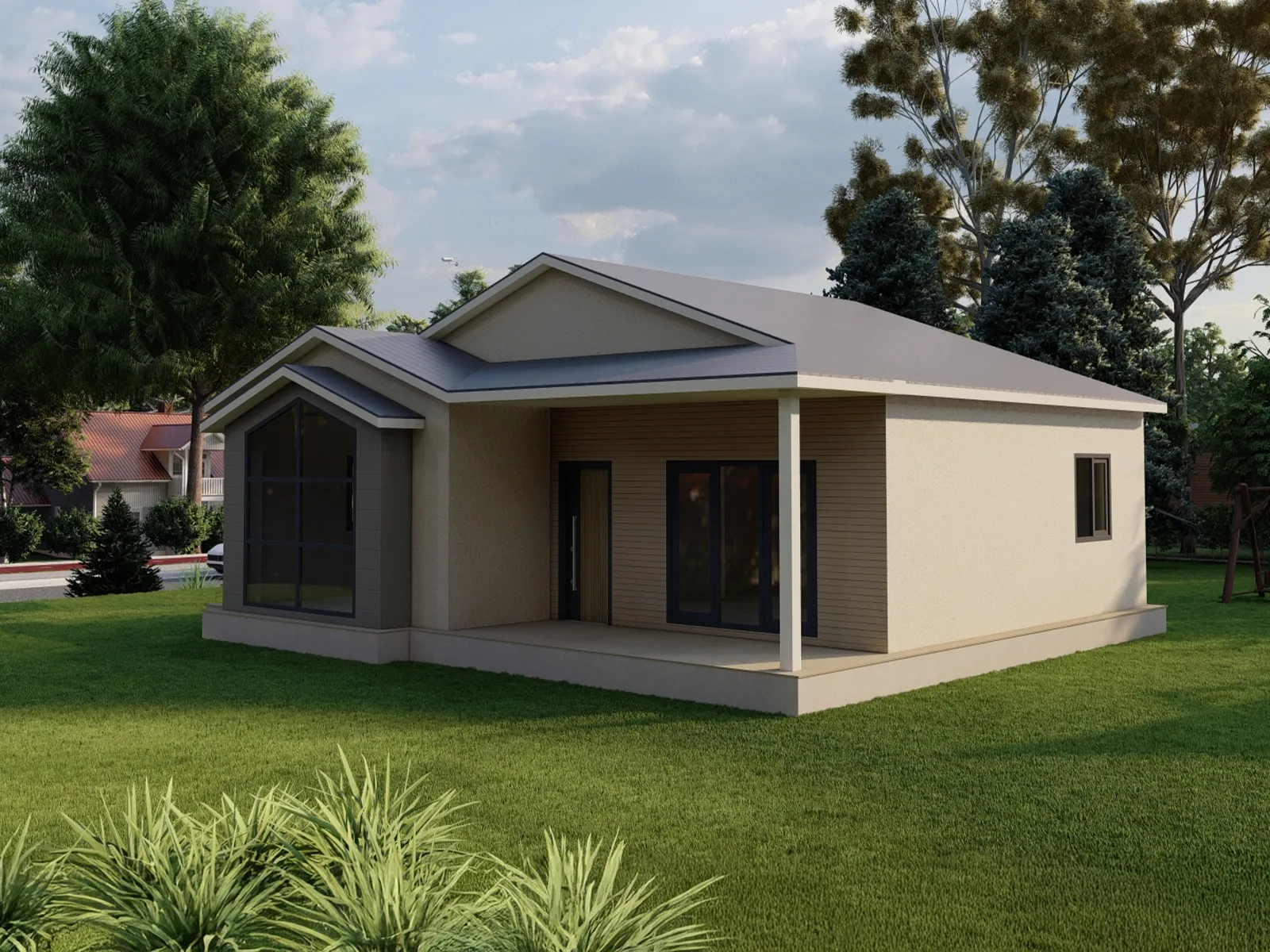 Prefabrik ruhsat sürecine uygun arsa ve yapı örneği