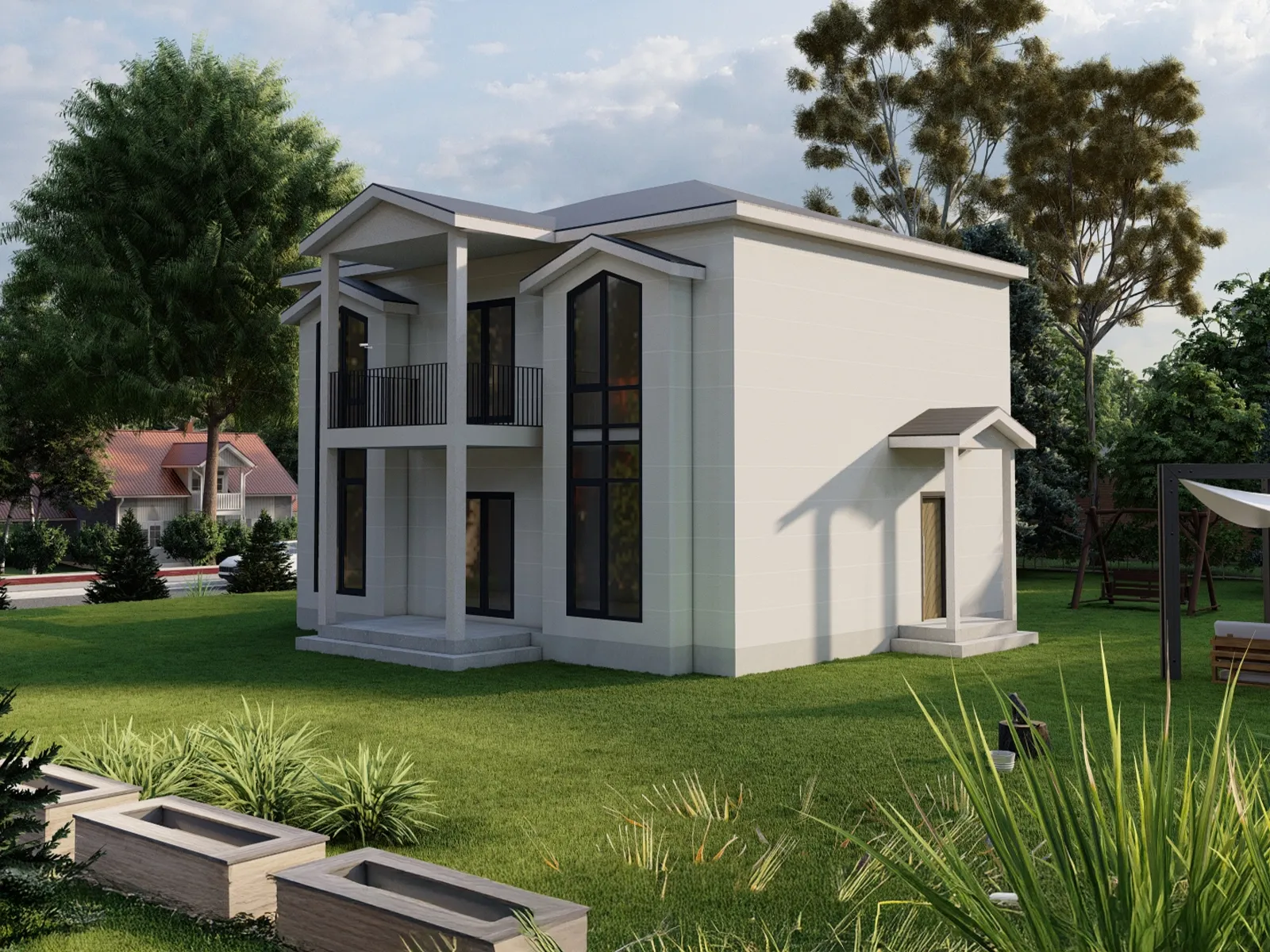 Edirne ve Lüleburgaz bölgesi için prefabrik ev kurulum sahası